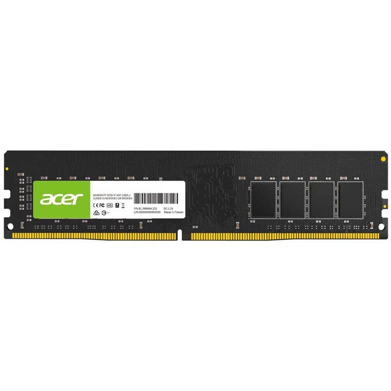 رم کامپیوتر ایسر مدل UD100 DDR4 تک کاناله 8 گیگابایت فرکانس 3200 تایمینگ CL22 نوع U-DIMM