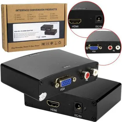 تبدیل VGA به HDMI با آداپتور